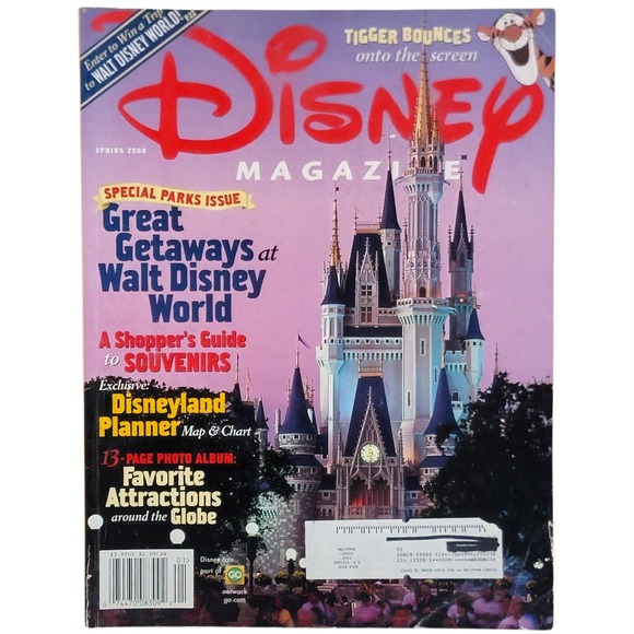 Disney Other - VTG Disney Magazine Spring 2000 Parks Issue Planner Tigger Movie Disneyana